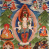 A Thangka of the eleven-headed Janraisag (Avalokitesvara)
