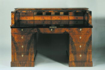 An unusual Biedermeier director's desk with secret compartments