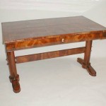 A Biedermeier one drawer writing table