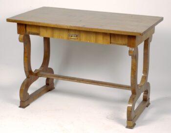 Biedermeier single drawer writing table