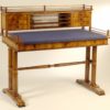 An exceptional Biedermeier two tier writing table