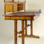 An exceptional Biedermeier two tier writing table