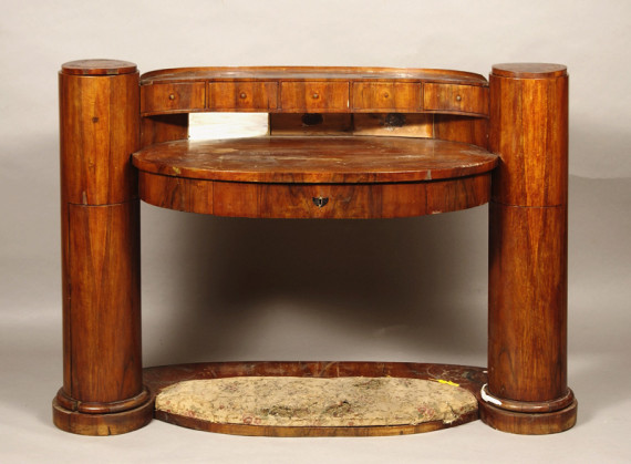 An exquisite Biedermeier ladies desk