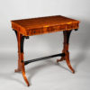 An elegant three drawer Biedermeier occasional table