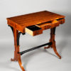 An elegant three drawer Biedermeier occasional table