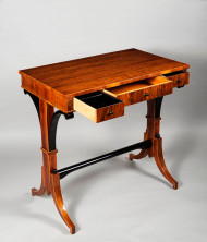 An elegant three drawer Biedermeier occasional table 2