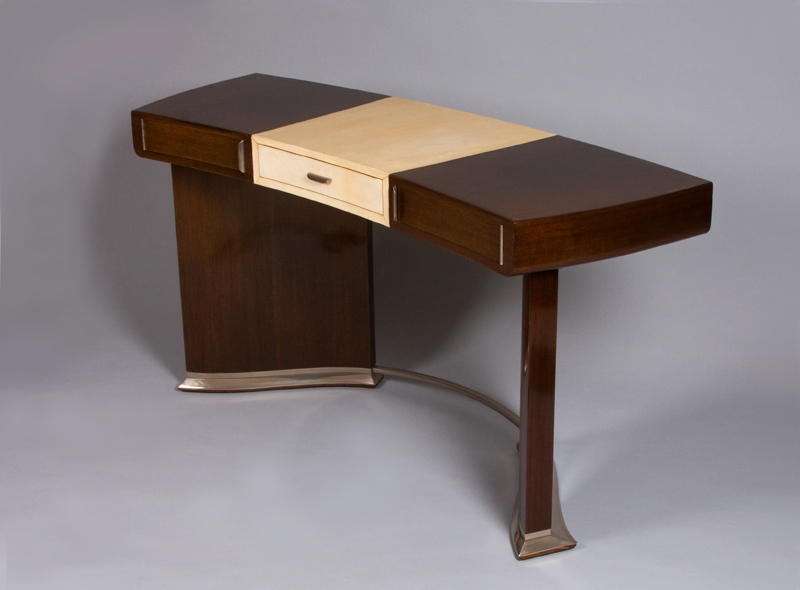An Elegant Art Deco Writing Desk By Dominique 2 Iliad