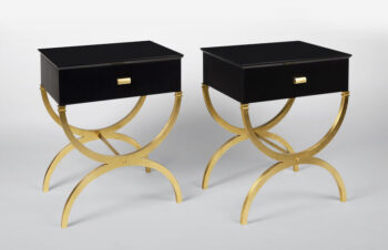 A Pair of Mid-Century Inspired End Tables by ILIAD Design