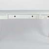 A Modernist style white lacquer desk by ILIAD Design