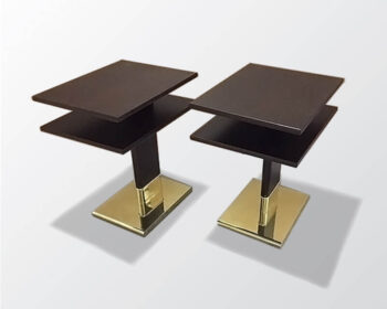 A Pair of French Art Deco Style End Tables by ILIAD Design
