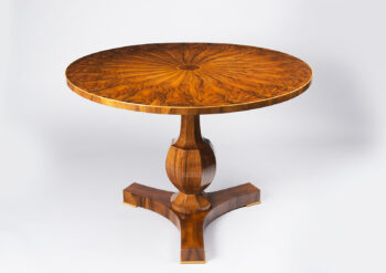 A Biedermeier tilt-top Pedestal table