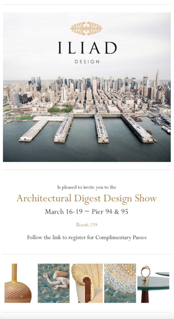 Architectural Digest Design Show Iliad