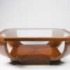 A Modernist Style Glass Top Coffee Table