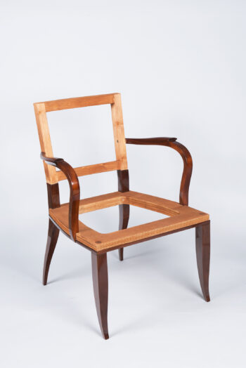 Art Deco Style Open Arm Chair