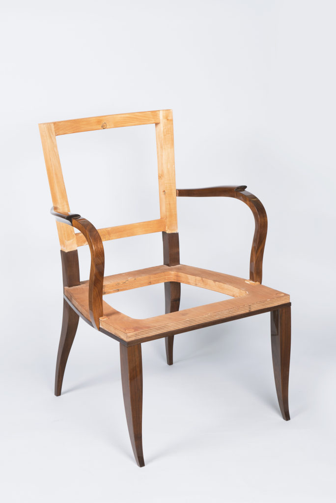 Art Deco Style Open Arm Chair