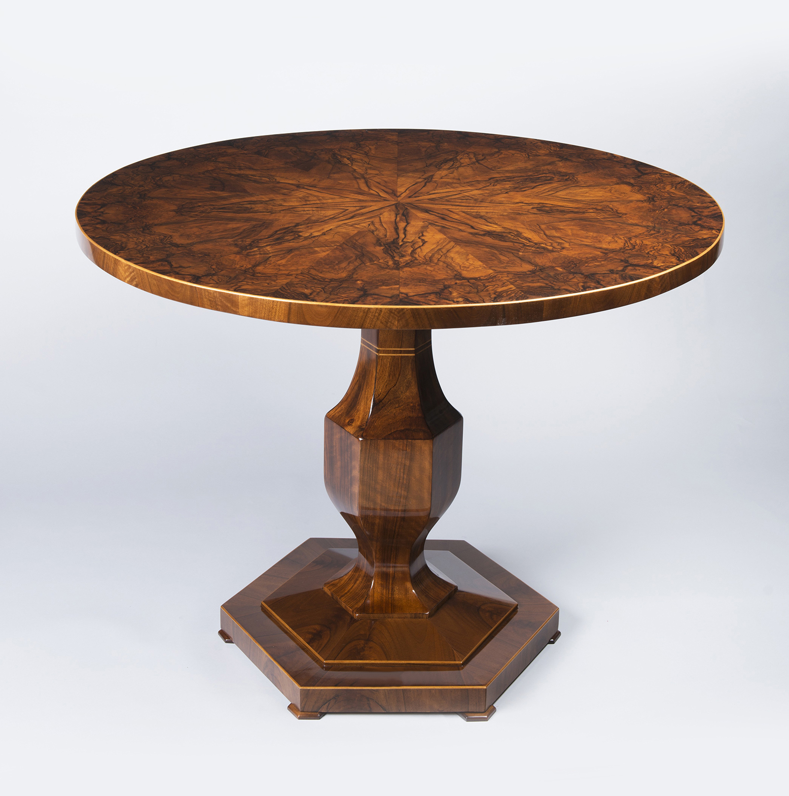 A Handsome Biedermeier Tilt-Top Pedestal Table
