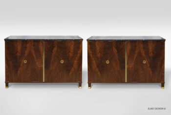 A pair of Neoclassical Cabinets by ILIAD Design