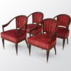 Suite of Four Scallop Armchairs