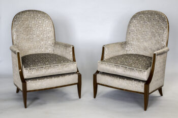 French Art Deco inspired Club Chairs by ILIAD Design