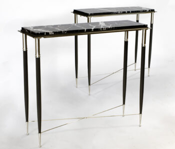 A Pair of French Modernist Style Consoles