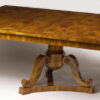Austrian Biedermeier inspired pedestal dining tables by ILIAD Design