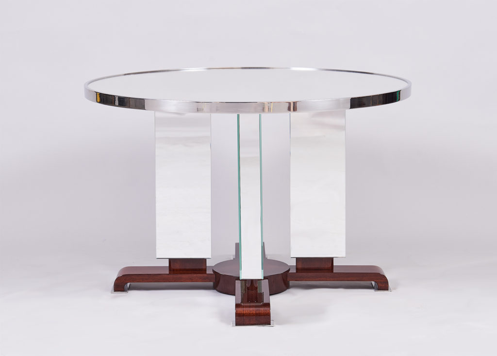 A Modernist Mirrored Coffee Table by ILIAD Design