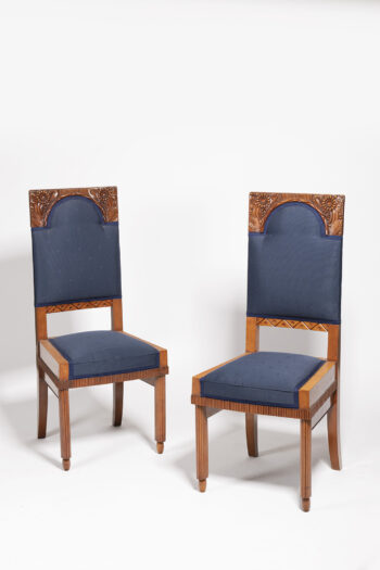A Pair of Art Nouveau Chairs by Bohumil Waigant