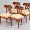 A Classic Set of Four Biedermeier Ox-Ear Side Chairs
