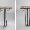 A Pair of Art Deco Wrought Iron Console tables