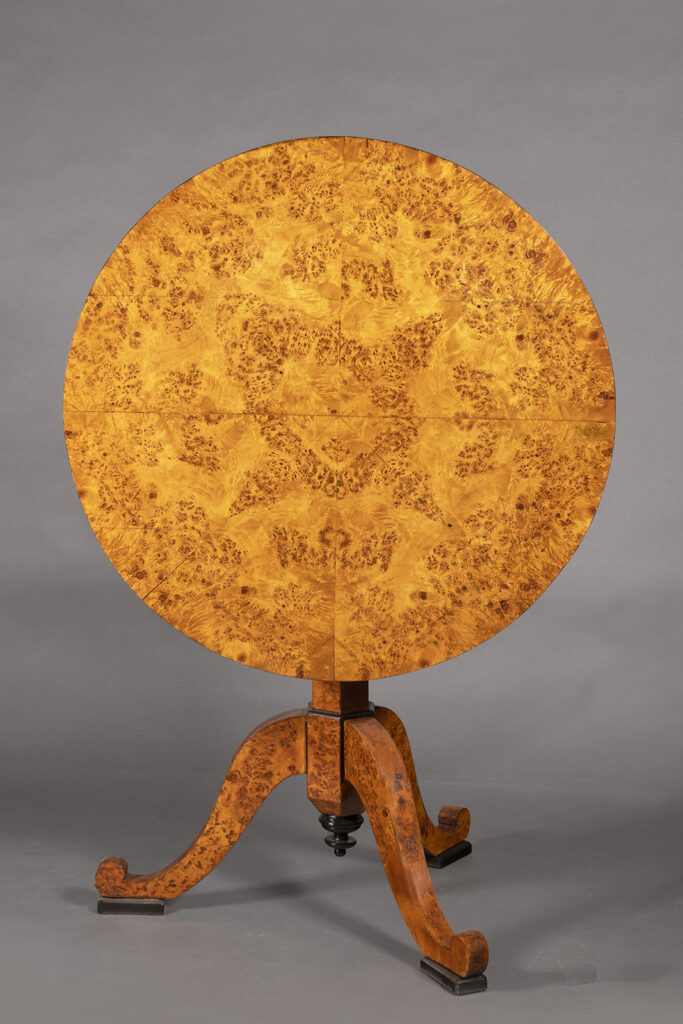 A Biedermeier Tripod Pedestal Table