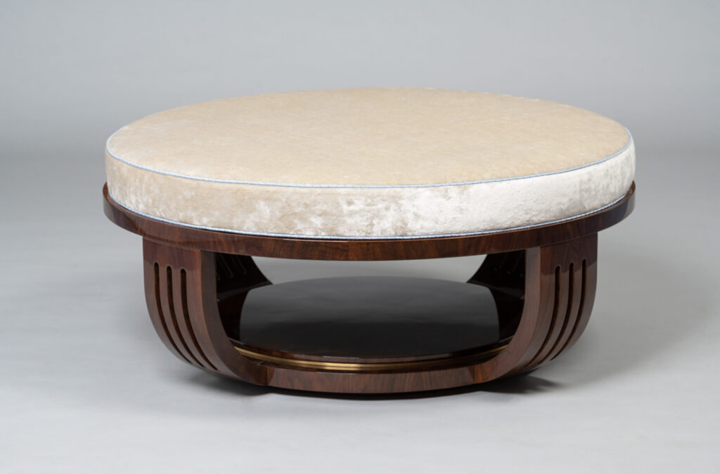 A French Modernist Inspired Ottoman by ILIAD Design