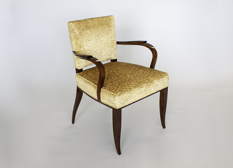 A French Art Deco style Open Arm Chair by ILIAD Design