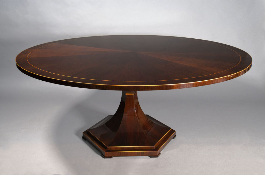 A Large and Iconic Biedermeier Style Dining Table by ILIAD Design