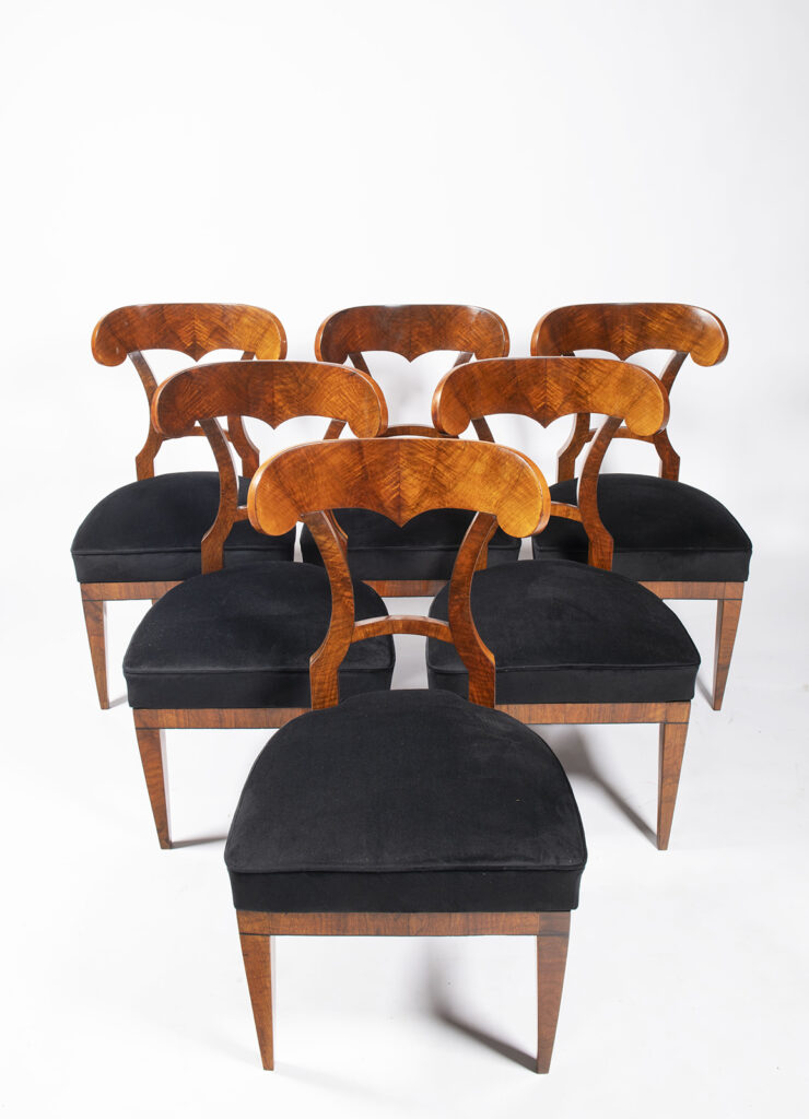 A Set of (6) Chairs by the Josef Danhauser Worskshop