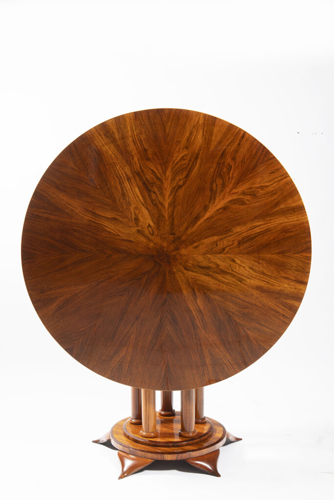 A Classic Biedermeier Tilt-top Pedestal Table by Josef Danhauser