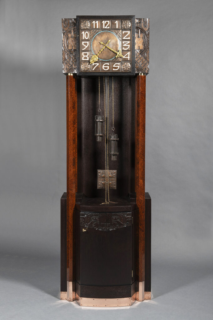 A Vienna Secession Tall Case Clock